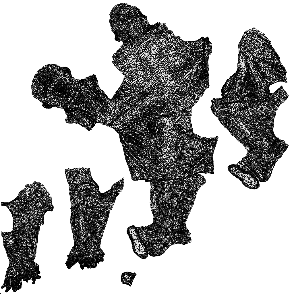 realistic 3D human man sport, archviz people FBX OBJ for Blender, wireframe top-down view