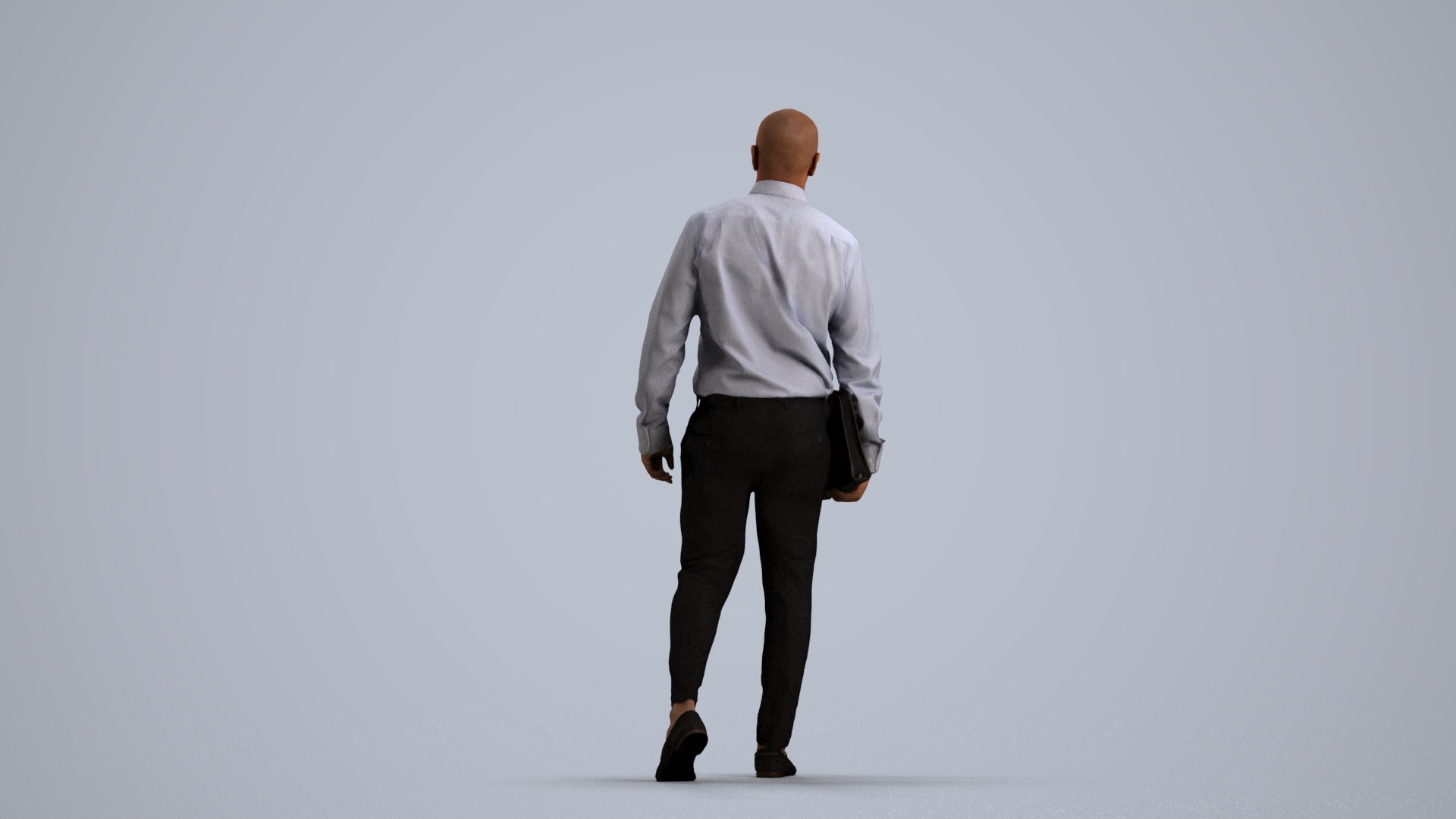3D scanned man business, photorealistic archviz people for Enscape and SketchUp, front view render