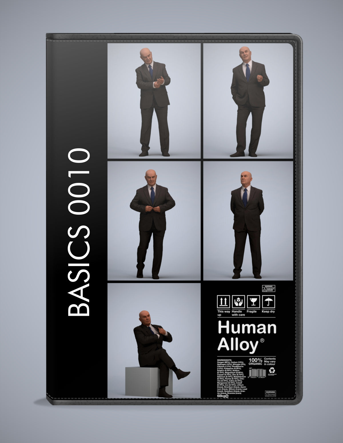 5x realistic 3D people mix pack, scanned archviz collection for Blender and 3ds Max