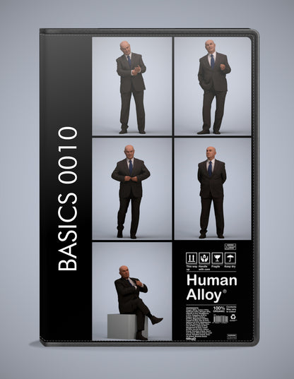 5x realistic 3D people mix pack, scanned archviz collection for Blender and 3ds Max
