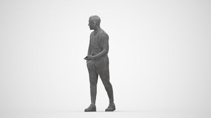 realistic 3D boy casual kids, scanned archviz people for Blender and 3ds Max, wireframe back view