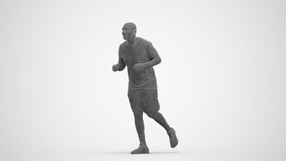 3D scanned man sport, photorealistic archviz people for Enscape and SketchUp, three-quarter front view render
