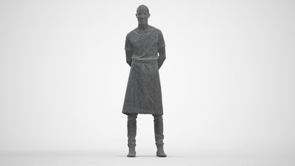 realistic 3D man hospitality, scanned archviz people for Blender and 3ds Max, three-quarter front view render