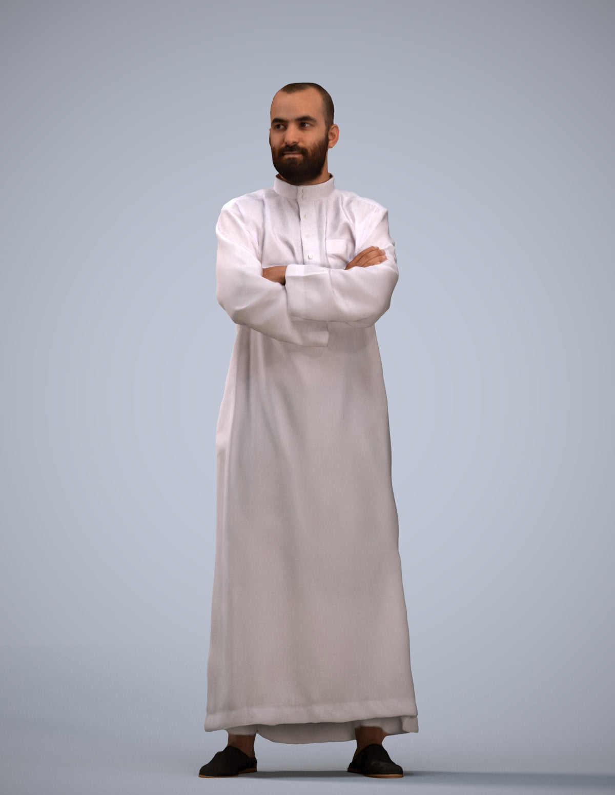 realistic 3D human man standing, archviz people FBX OBJ for Blender