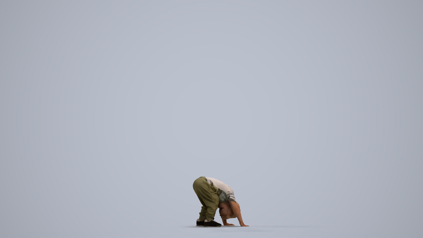 3D scanned boy kids casual, photorealistic archviz people for Enscape and SketchUp, front view render