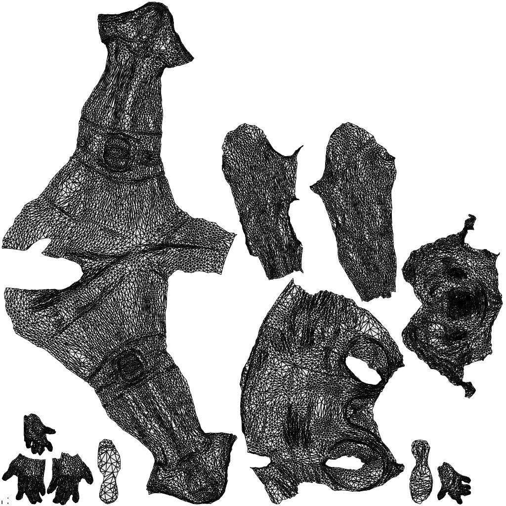 3D people model woman sport, scanned human for 3ds Max rendering, wireframe three-quarter back view