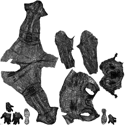 3D people model woman sport, scanned human for 3ds Max rendering, wireframe three-quarter back view