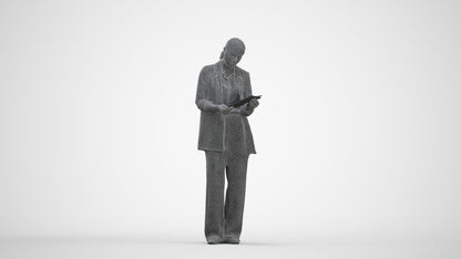 realistic 3D people woman business, render-ready for V-Ray and Corona, FBX OBJ, three-quarter front view render