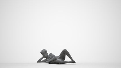 3D people model boy casual kids, scanned human for 3ds Max rendering, wireframe back view