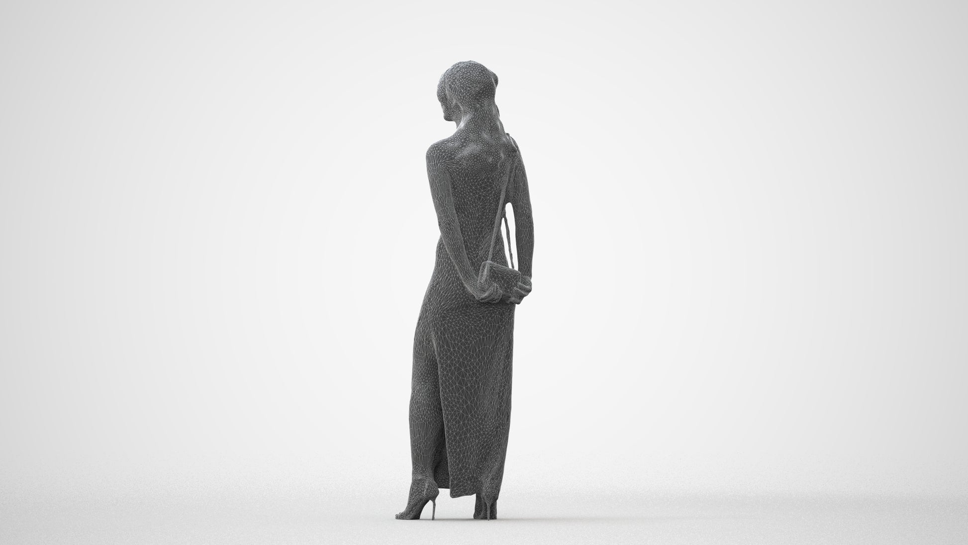 3D scanned woman formalaffairs formal, photorealistic archviz people for Enscape and SketchUp, square thumbnail