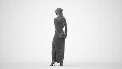3D scanned woman formalaffairs formal, photorealistic archviz people for Enscape and SketchUp, square thumbnail