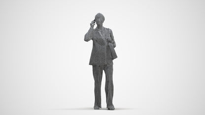 photogrammetry 3D senior woman business, realistic human model archviz FBX, three-quarter front view render