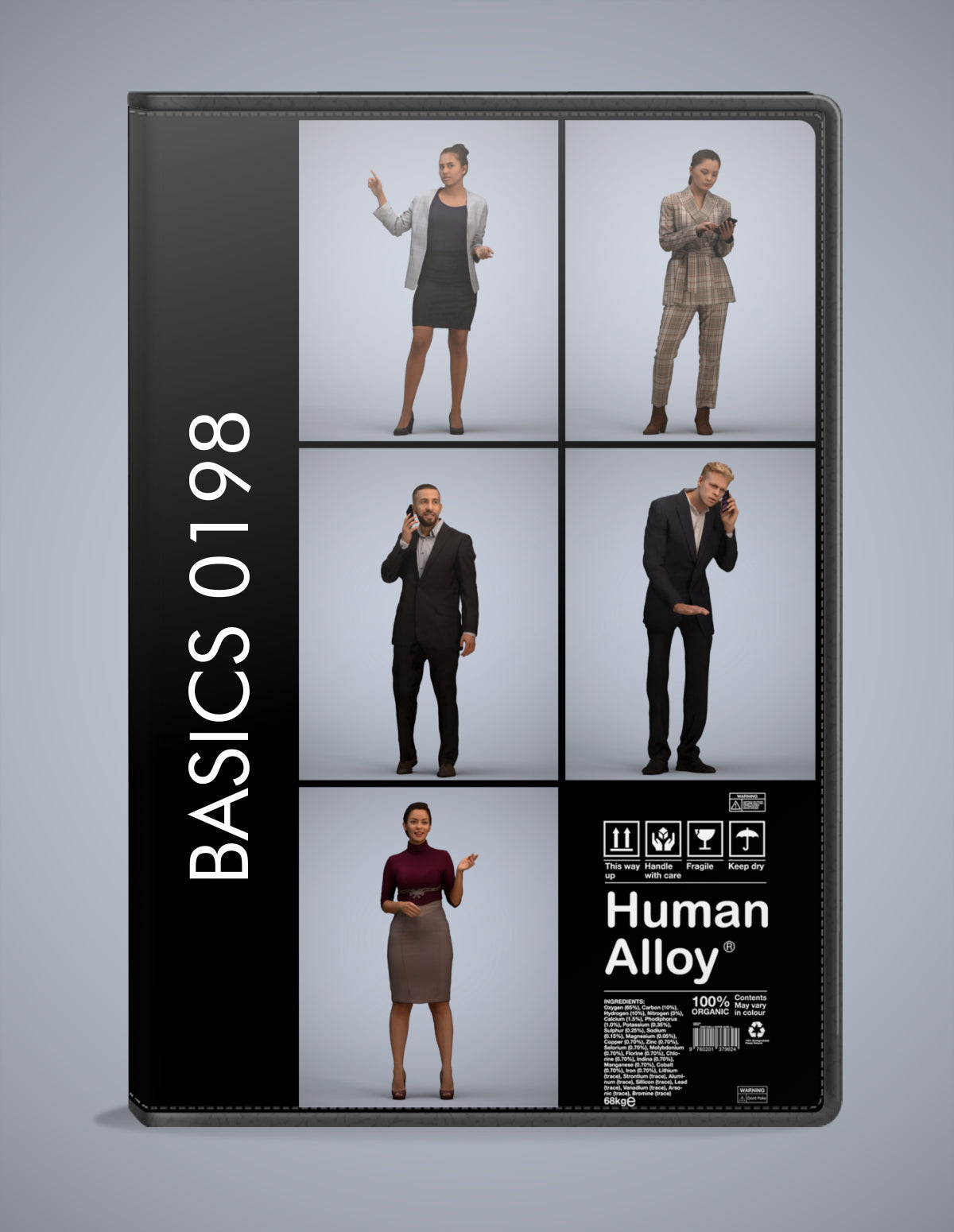 3D human models business bundle, 5 photogrammetry scanned people for archviz
