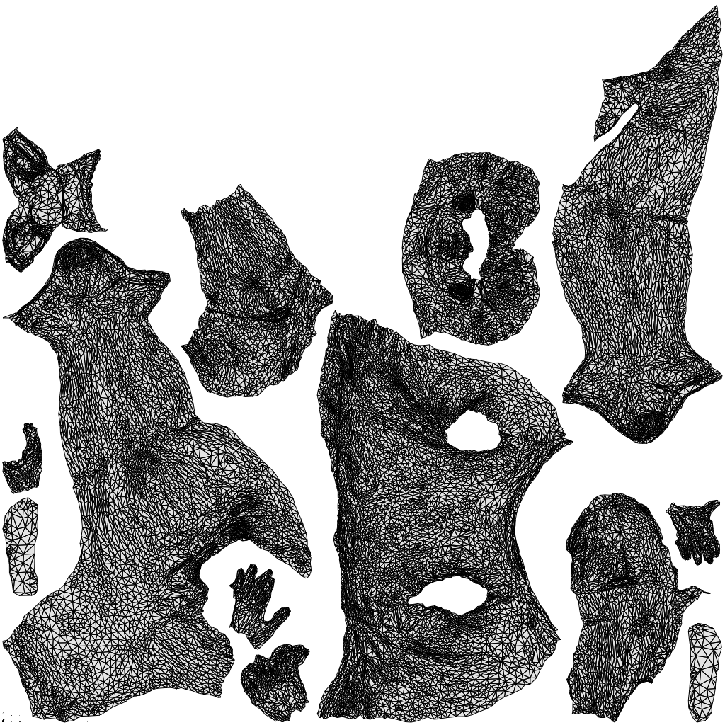 3D human model man casual sitting, photogrammetry scanned person for archviz, wireframe top-down view