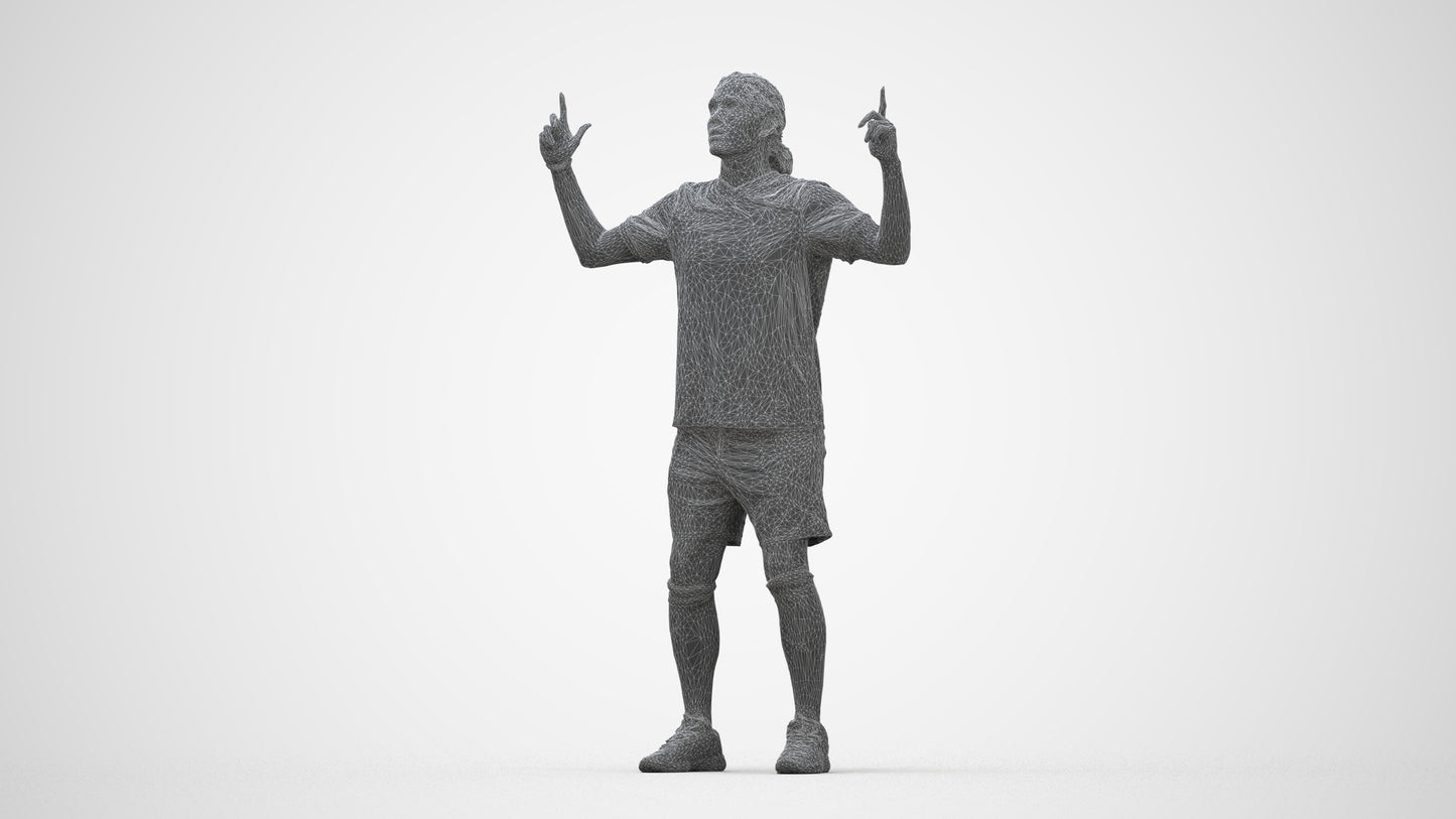 photogrammetry 3D man sport, realistic human model archviz FBX, wireframe back view