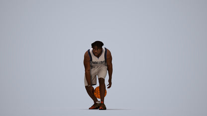 3D people model man sport, scanned human for 3ds Max rendering, top-down view render