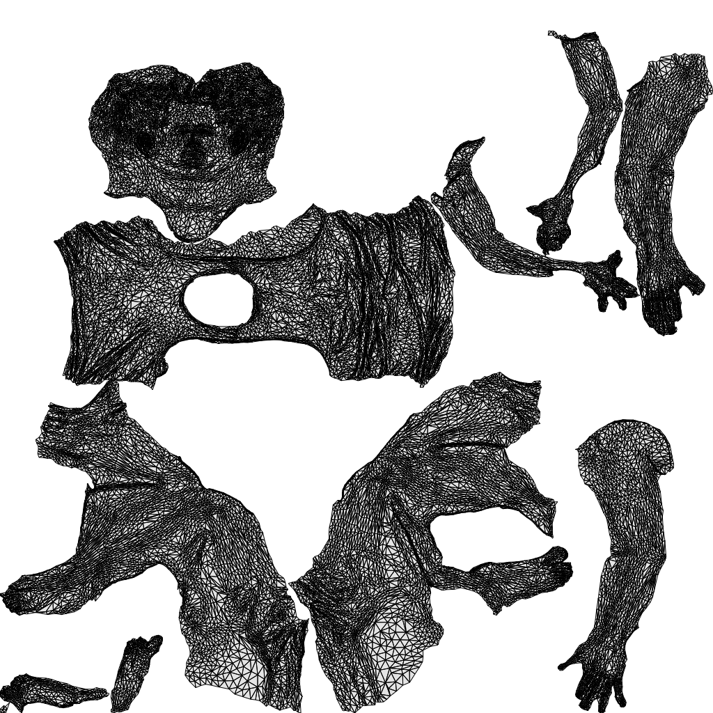 realistic 3D people man sport, render-ready for V-Ray and Corona, FBX OBJ, wireframe top-down view