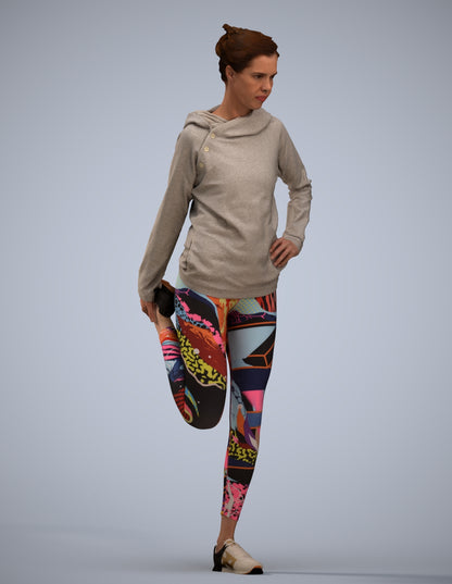 realistic 3D people woman sport, render-ready for V-Ray and Corona, FBX OBJ