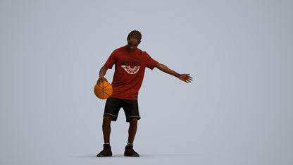 3D people model boy sport, scanned human for 3ds Max rendering, standing pose render