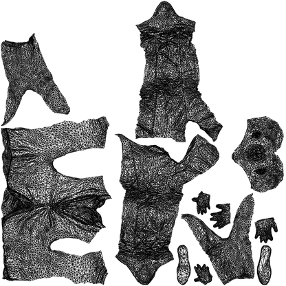realistic 3D people man business, render-ready for V-Ray and Corona, FBX OBJ, wireframe top-down view