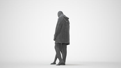 realistic 3D human girl business kids, archviz people FBX OBJ for Blender, square thumbnail