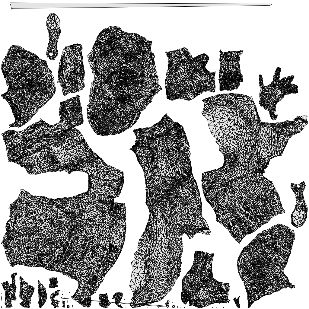 scanned 3D woman business sitting, photogrammetry people for Enscape and V-Ray, wireframe top-down view