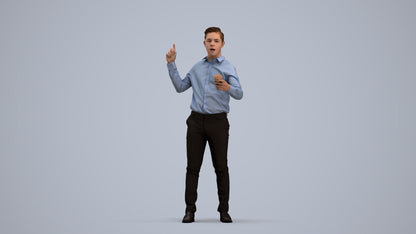 realistic 3D boy kids, scanned archviz people for Blender and 3ds Max, standing pose render