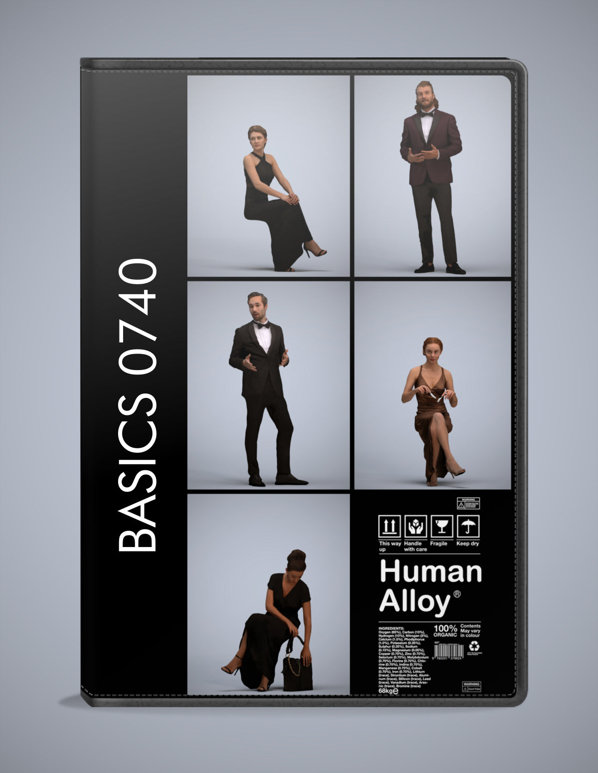 5 3D scanned people formalaffairs, photorealistic archviz pack for Enscape and SketchUp