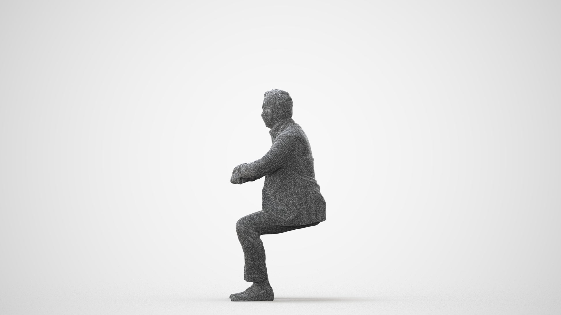 realistic 3D man business, scanned archviz people for Blender and 3ds Max, square thumbnail