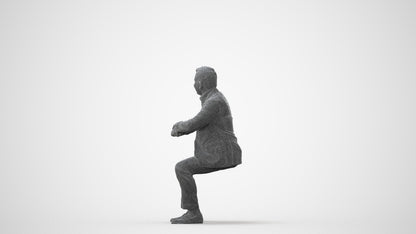 realistic 3D man business, scanned archviz people for Blender and 3ds Max, square thumbnail