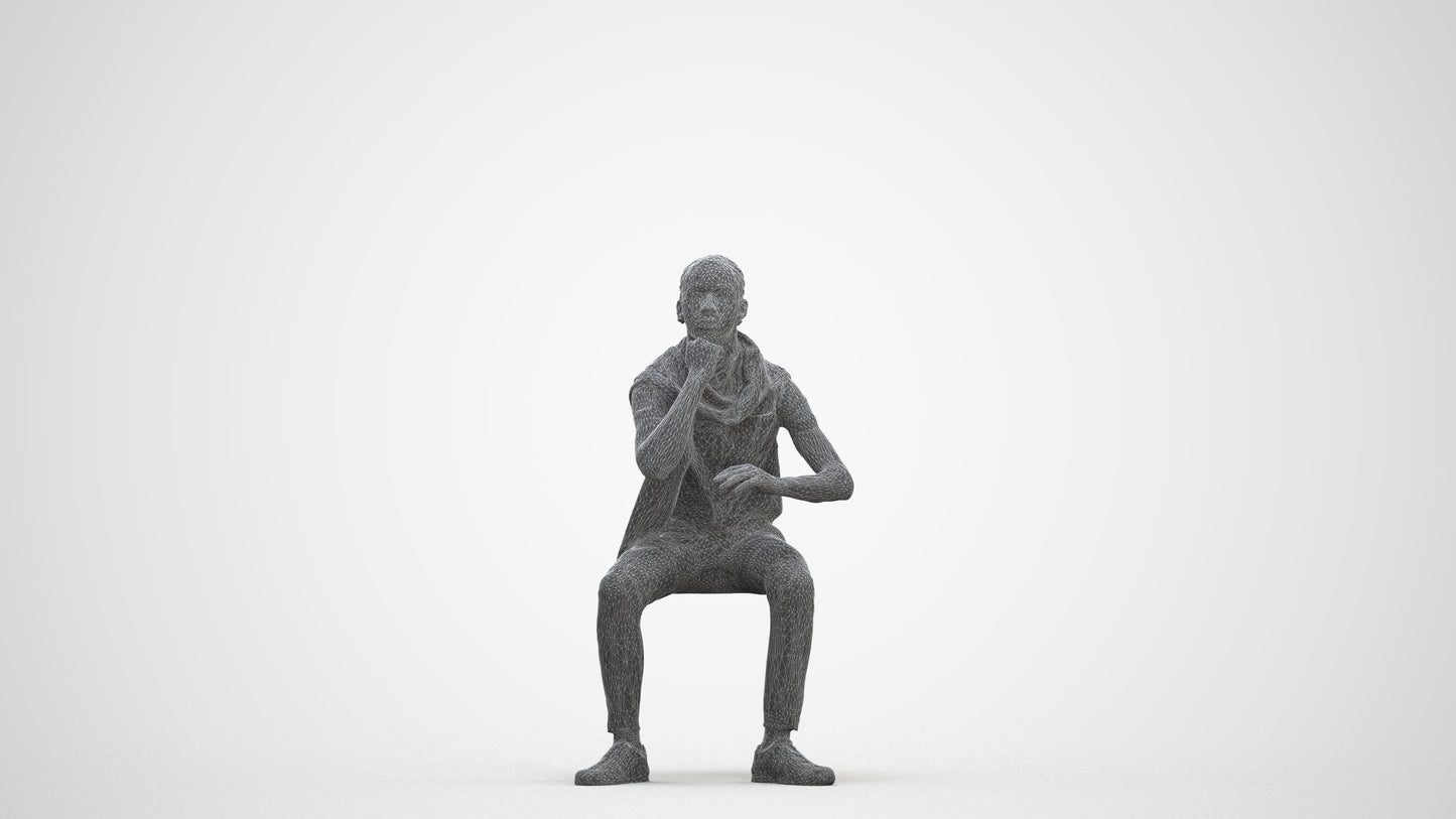 realistic 3D boy casual kids, scanned archviz people for Blender and 3ds Max, three-quarter front view render