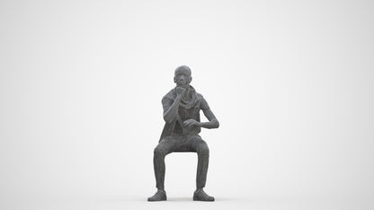 realistic 3D boy casual kids, scanned archviz people for Blender and 3ds Max, three-quarter front view render