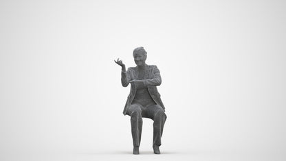3D people model woman business, scanned human for 3ds Max rendering, three-quarter front view render