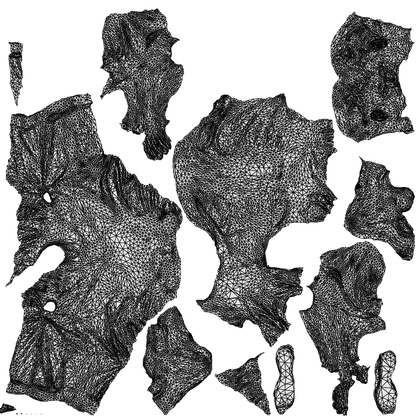 realistic 3D man casual sitting, scanned archviz people for Blender and 3ds Max, wireframe top-down view