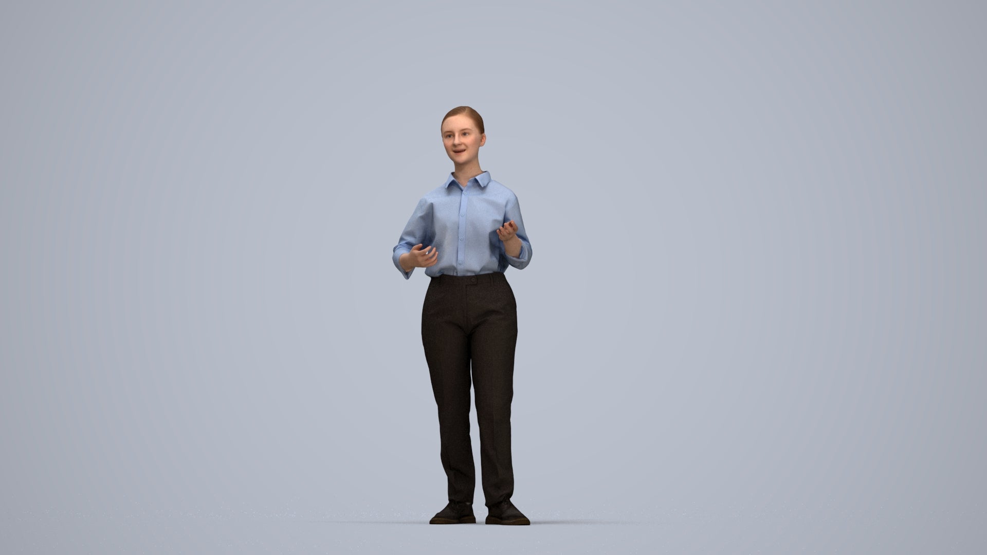 realistic 3D people girl kids, render-ready for V-Ray and Corona, FBX OBJ, top-down view render