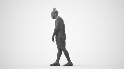 photogrammetry 3D man sport, realistic human model archviz FBX, square thumbnail