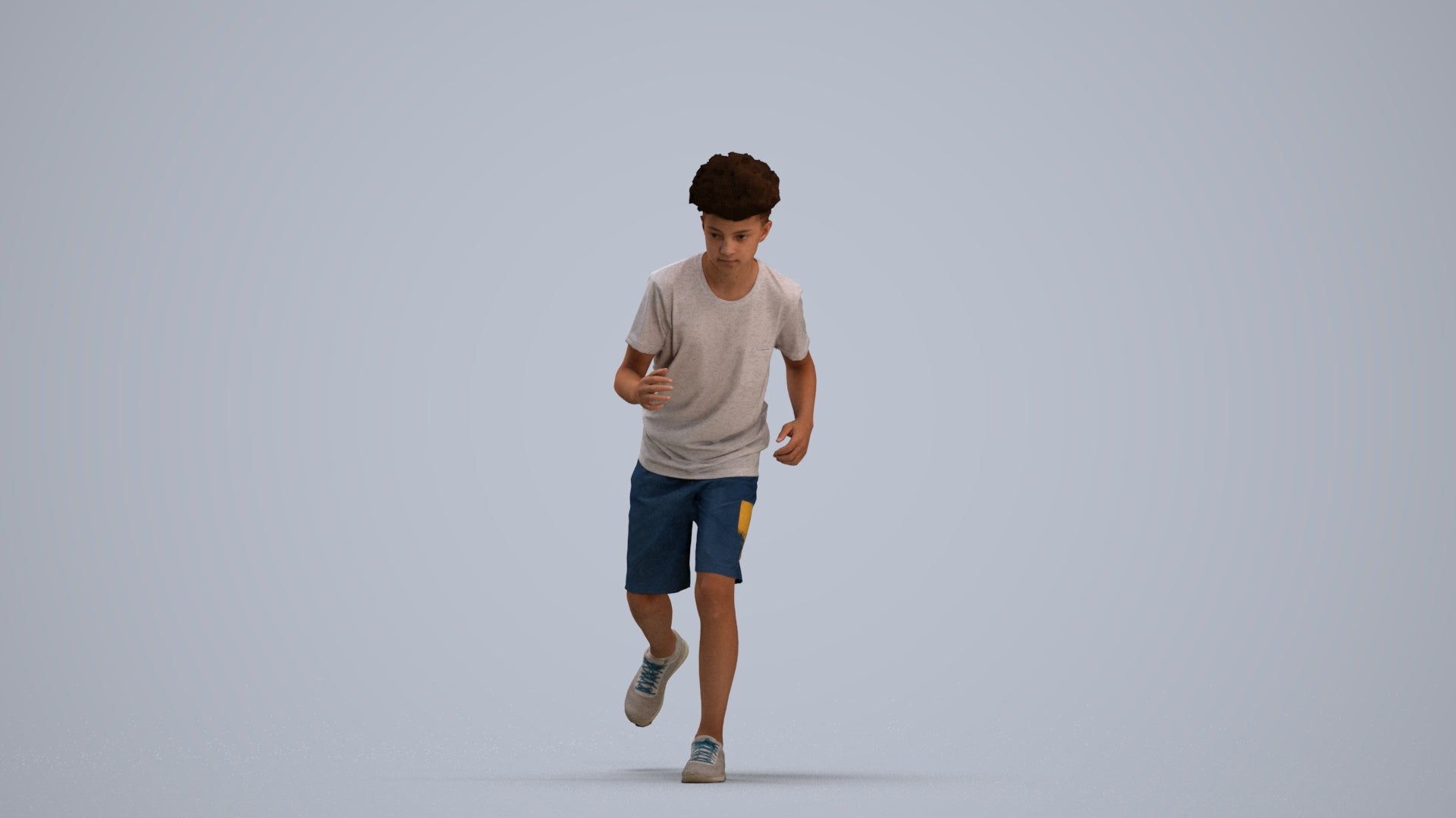 realistic 3D people boy casual kids, render-ready for V-Ray and Corona, FBX OBJ, standing pose render