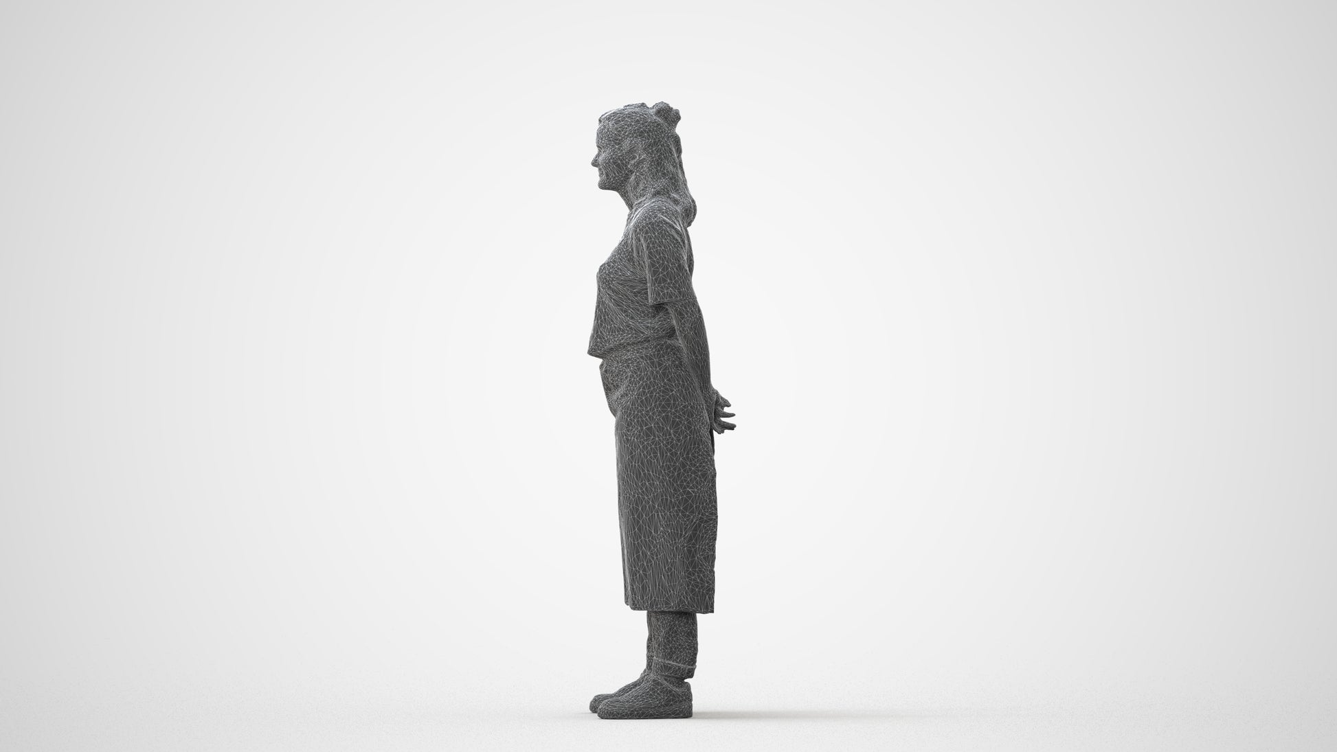 realistic 3D people woman hospitality, render-ready for V-Ray and Corona, FBX OBJ, square thumbnail