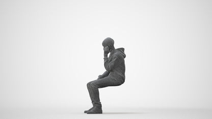 realistic 3D boy casual kids, scanned archviz people for Blender and 3ds Max, square thumbnail
