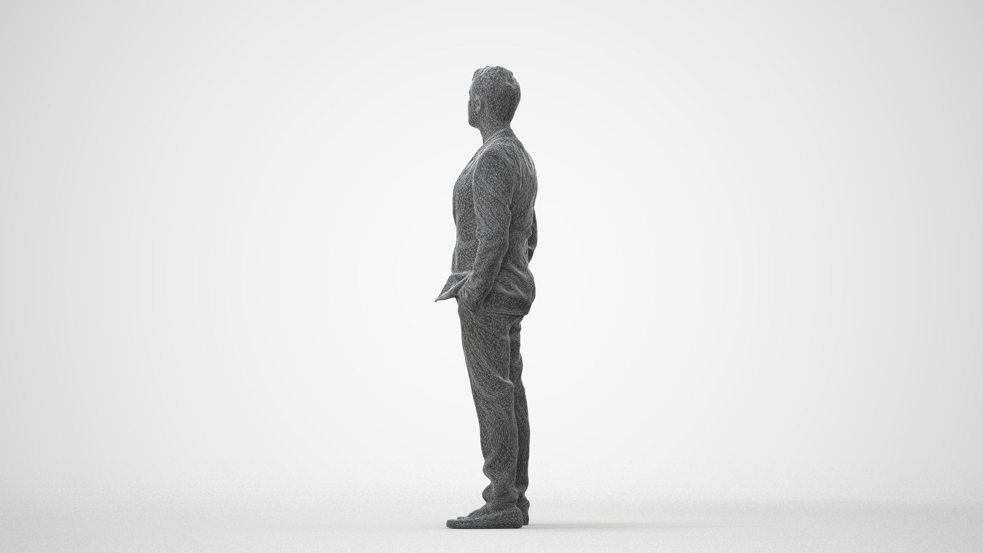 photogrammetry 3D man formal formalaffairs, realistic human model archviz FBX, square thumbnail