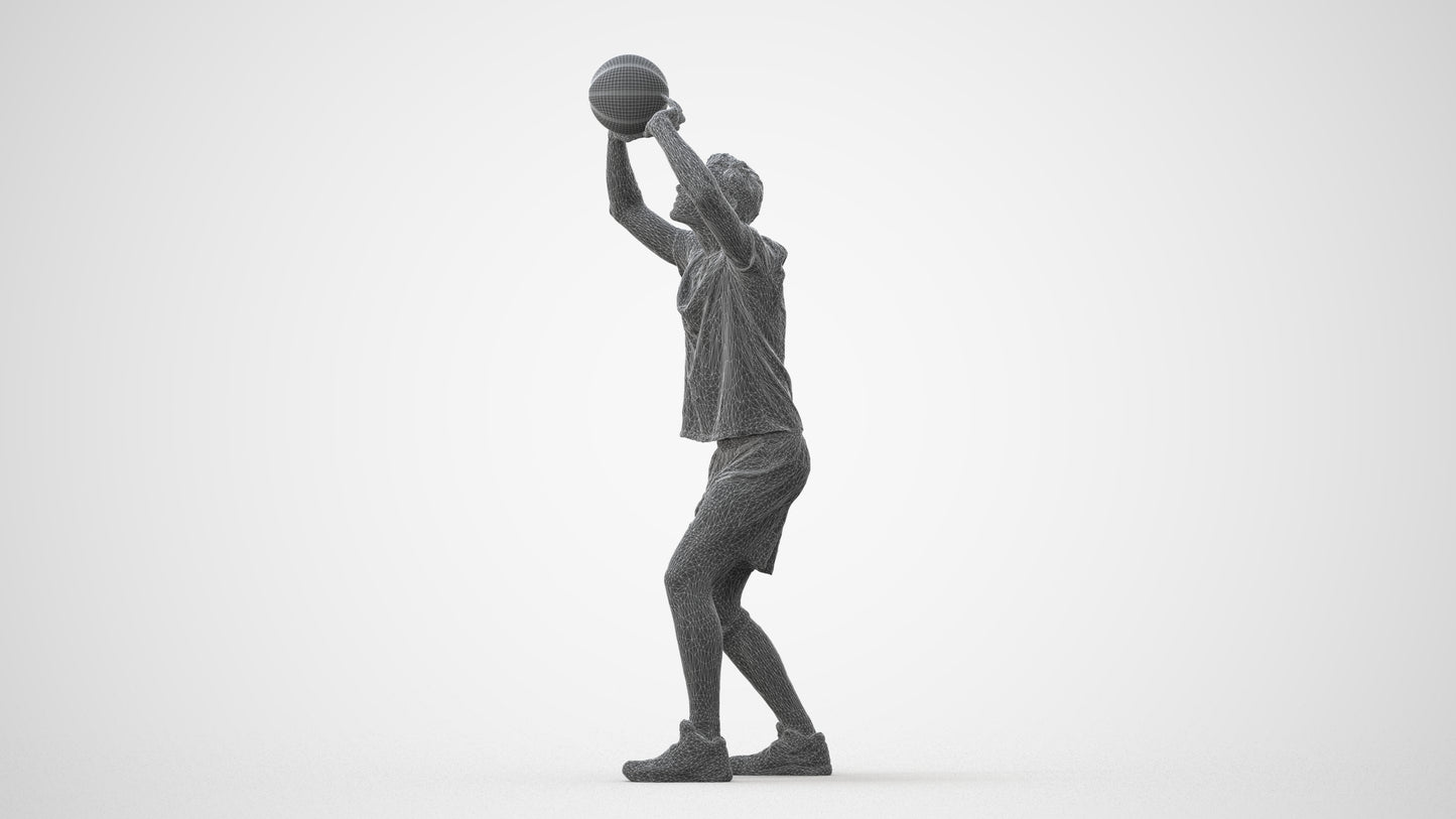 scanned 3D man sport, photogrammetry people for Enscape and V-Ray, square thumbnail