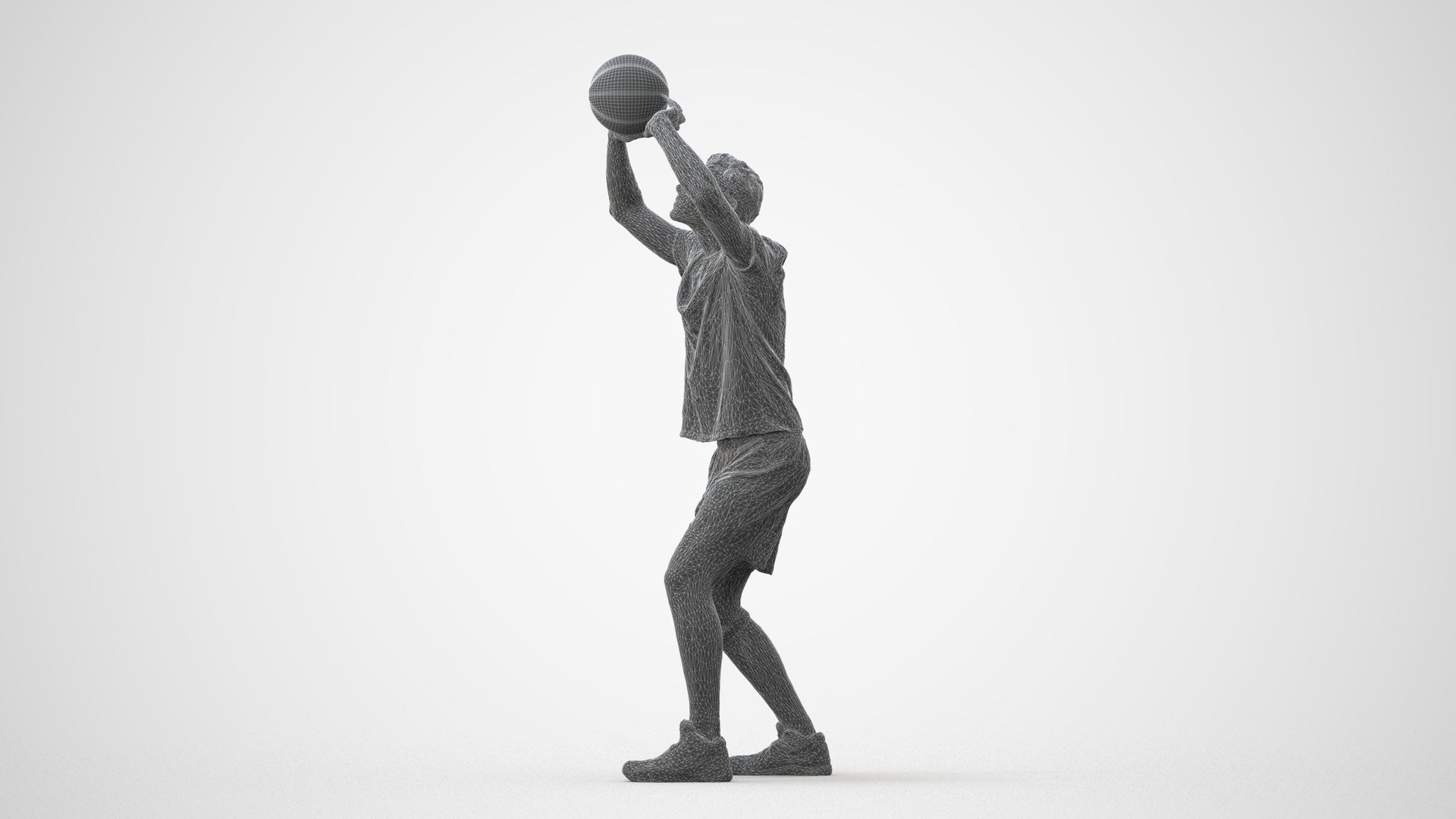 scanned 3D man sport, photogrammetry people for Enscape and V-Ray, square thumbnail