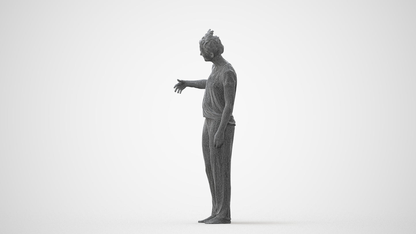 photogrammetry 3D woman bathroom, realistic human model archviz FBX, square thumbnail