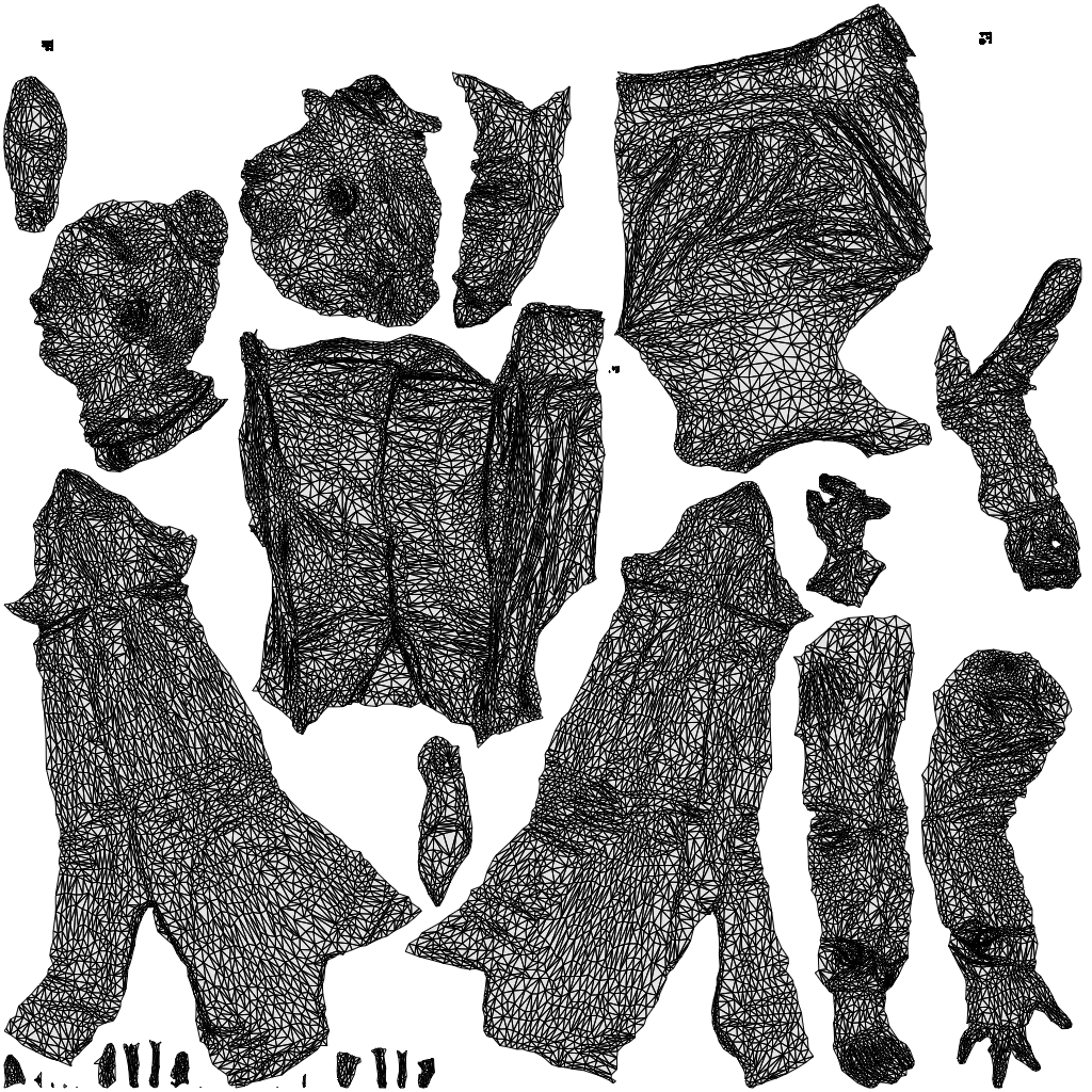 scanned 3D woman business walking, photogrammetry people for Enscape and V-Ray, wireframe top-down view