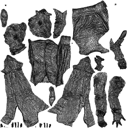 scanned 3D woman business walking, photogrammetry people for Enscape and V-Ray, wireframe top-down view