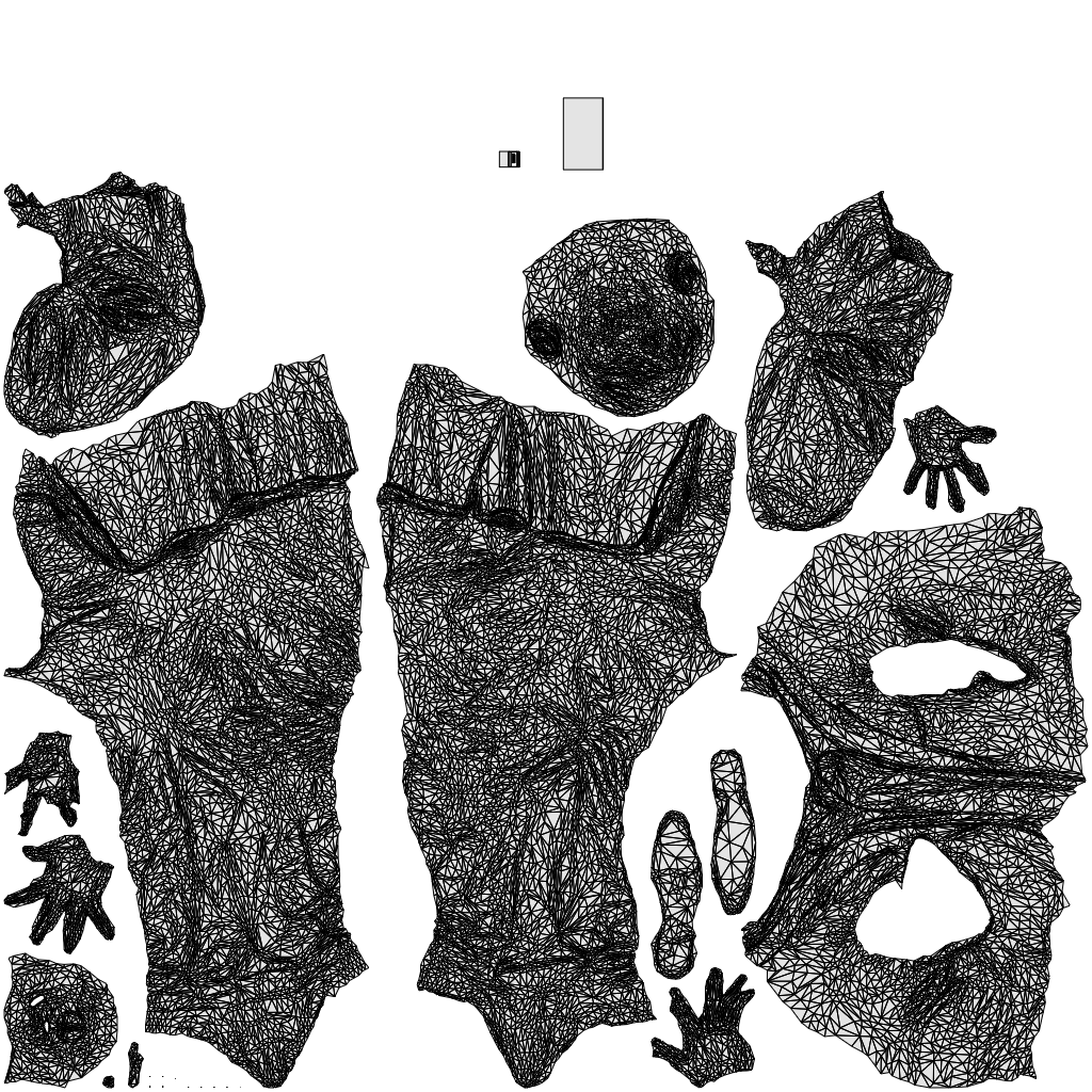 3D people model man business walking, scanned human for 3ds Max rendering, wireframe top-down view