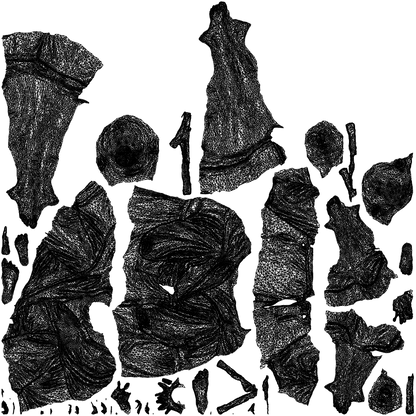 realistic 3D people girl casual kids, render-ready for V-Ray and Corona, FBX OBJ, wireframe top-down view