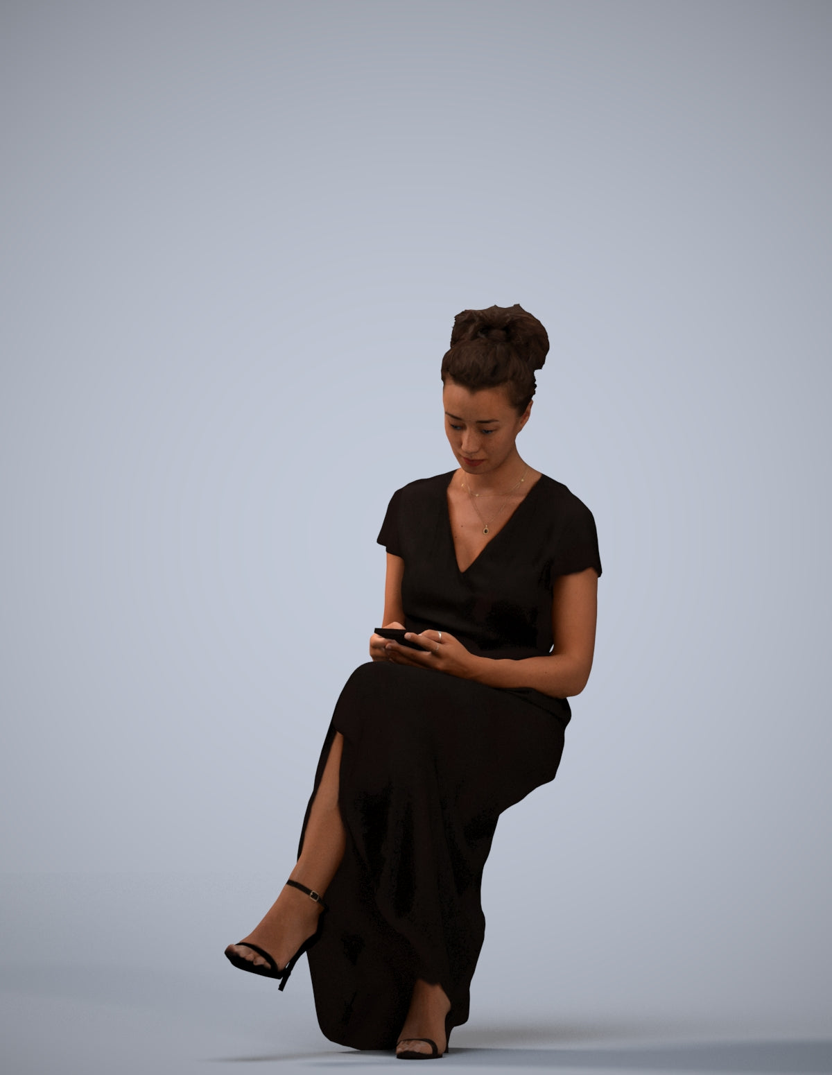 3D people model woman formal formalaffairs, scanned human for 3ds Max rendering