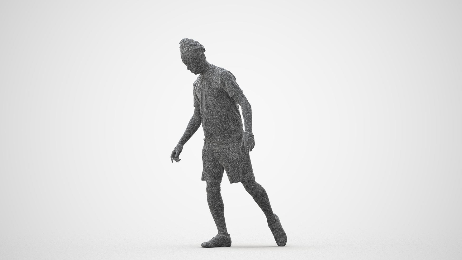 realistic 3D people man sport, render-ready for V-Ray and Corona, FBX OBJ, square thumbnail