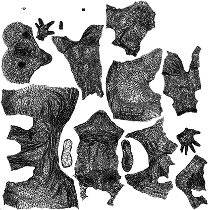 realistic 3D people man casual sitting, render-ready for V-Ray and Corona, FBX OBJ, wireframe top-down view